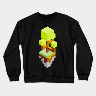 Isometric abstract color tree Crewneck Sweatshirt